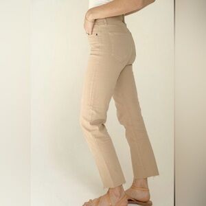 CARLY -Jean Los Angeles Cropped Tan Pants 👖